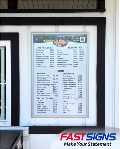 Menus Photo